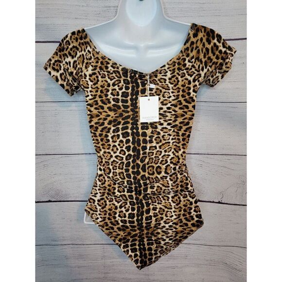 Women's Animal Print Bodysuit XS - Picture 5 of 5
